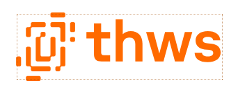 Orangefarbene Kleinbuchstaben stehen neben einem stilisierten, abstrakten orangefarbenen Symbol mit gepunkteten Linien und abgerundeten Ecken auf weißem Hintergrund, wodurch ein modernes Über mich-Design entsteht.