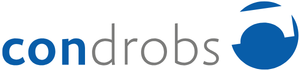 Condrobs Logo mit modernem Schriftzug und blauem Symbol. Anbieter von Beratung, Prävention und Unterstützung in den Bereichen Gesundheit, Sucht und soziale Arbeit.